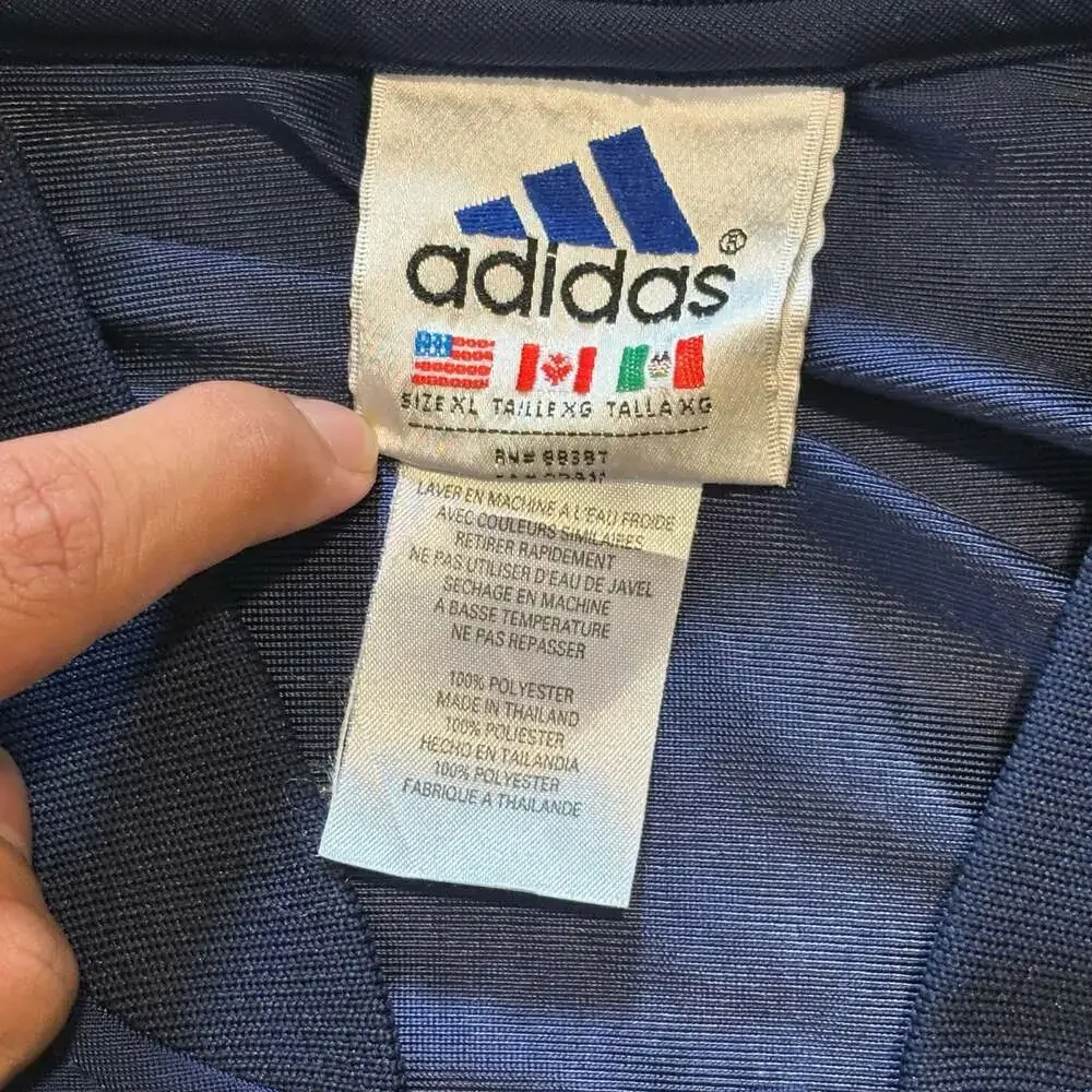 Vintage Adidas Short Sleeve Snap-Front Basketball Warm-Up Jersey Shirt